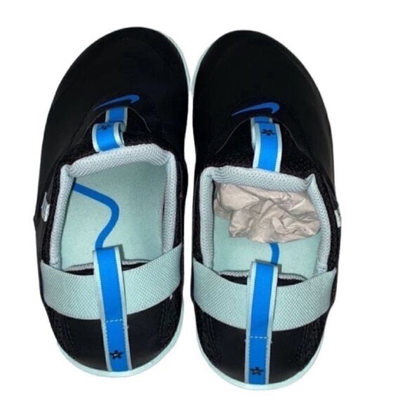 Nike Black/Blue Unisex Sneakers(Men's 7, Women's 8.5) - Picture 6 of 10